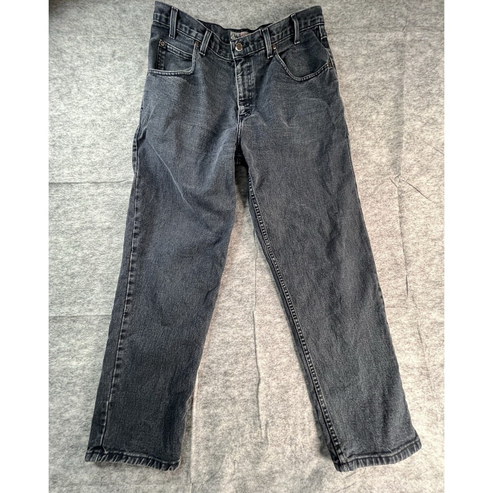 High Sierra Vintage Dungarees Mens 36x30 Denim Jeans Y2K Black Faded Straight
